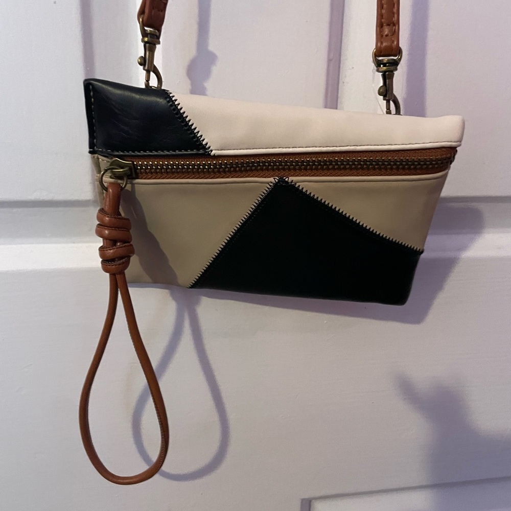 Stylish Black and Cream Women's Bag